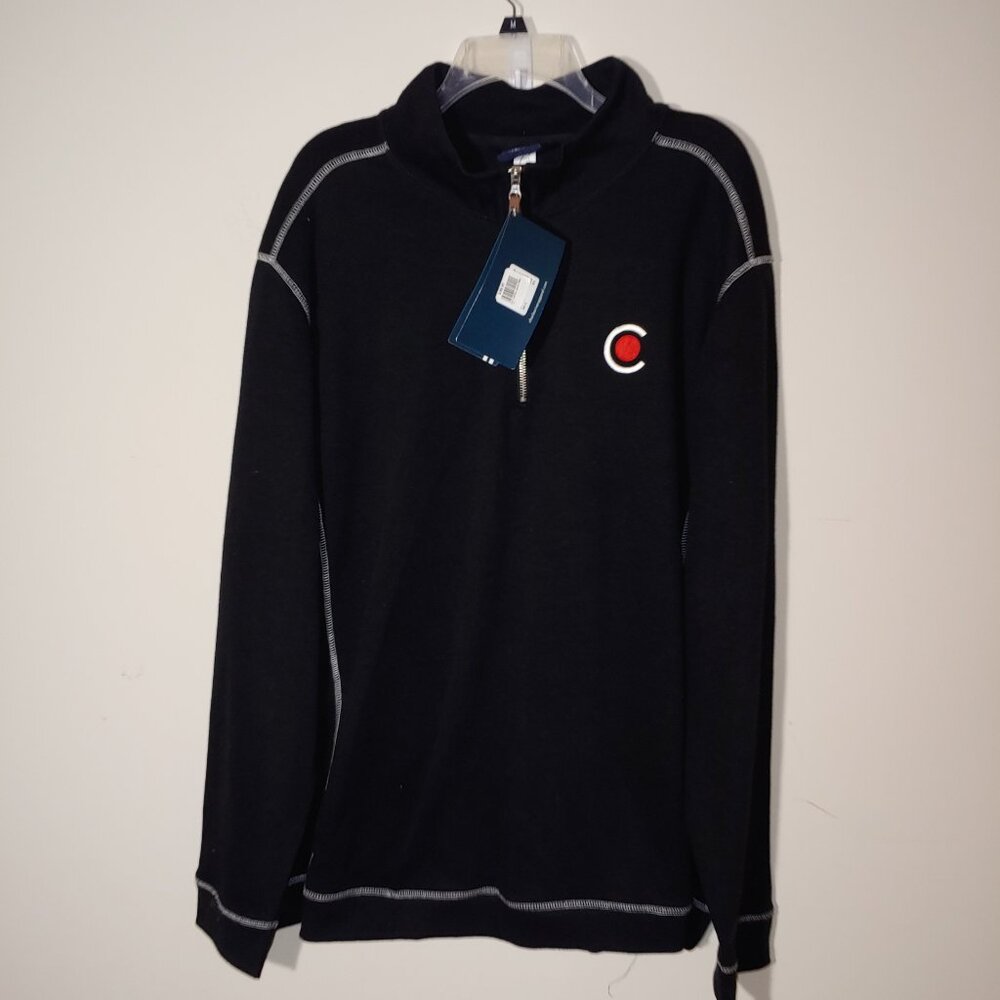 Charles River Apparel Black 1/4 Zip Mock Neck Pullover Size XXL